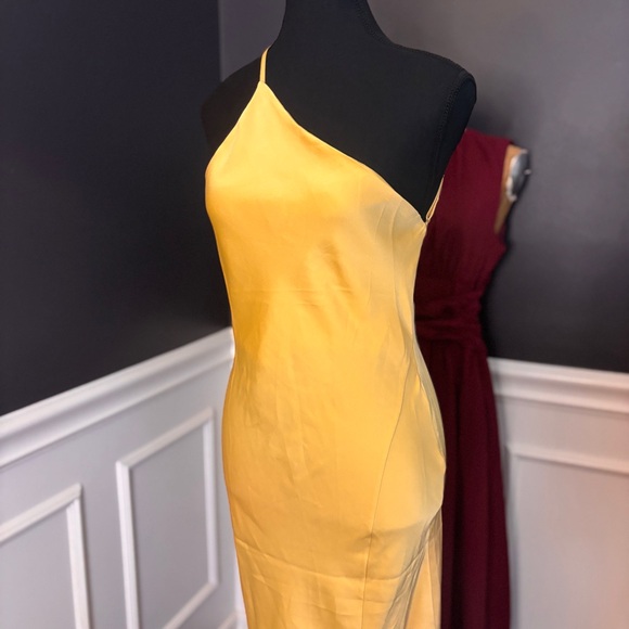 Commense One Shoulder Yellow Dress - Picture 6 of 16